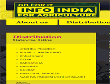 Tablet Screenshot of infoagricultureindia.com